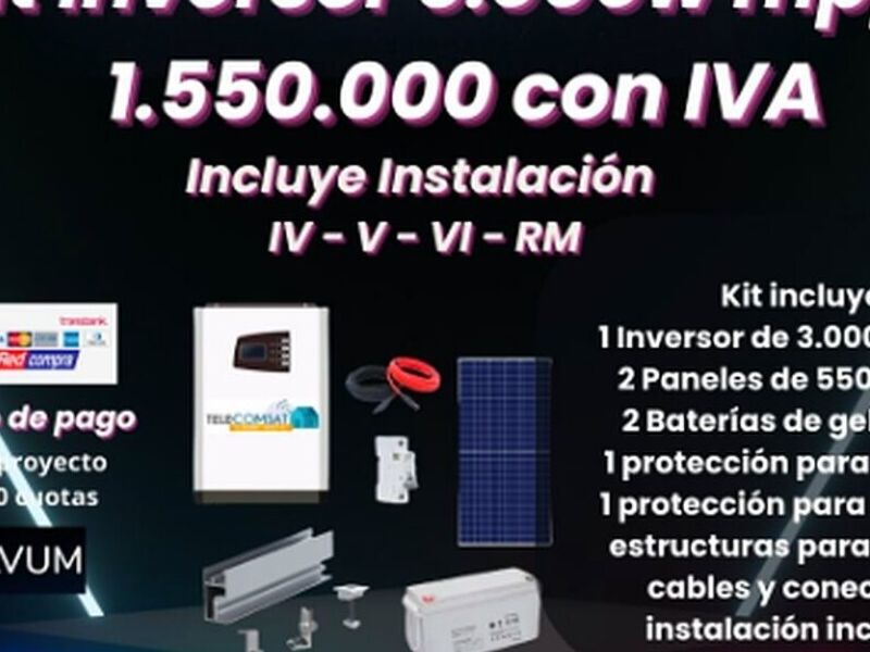 Kit inversor solar Chile