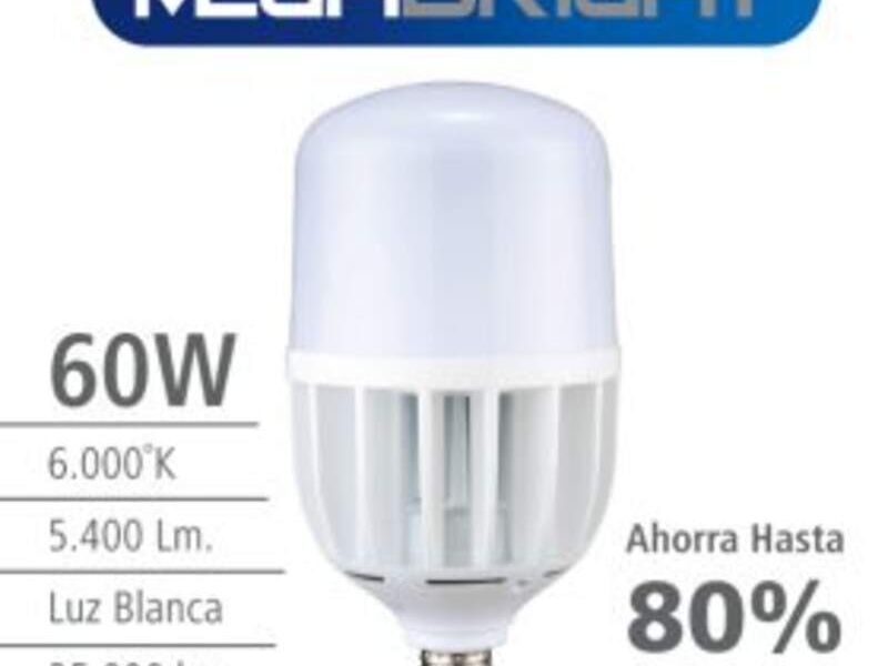 Ampolleta LED High Power 60W, Santiago