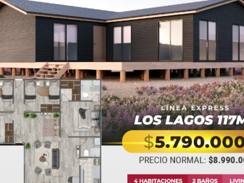 Casa prefabricada Los Lagos Chile 