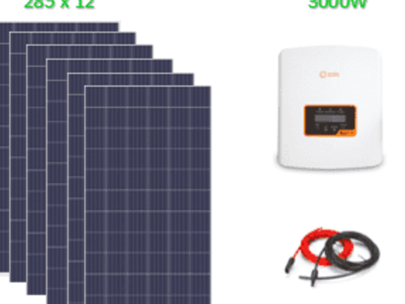 Kit Solar Fotovoltaico 3000w CHILE
