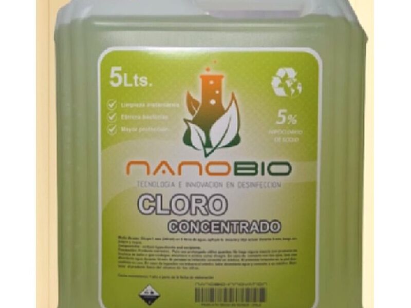 Cloro líquido concentrad al 5% Chile