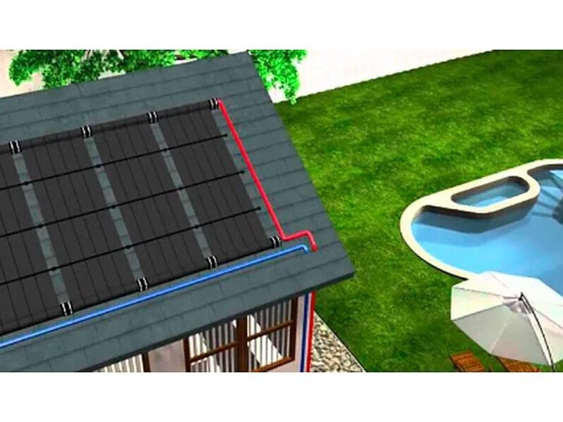Instalación Colector Solar para piscina Chile
