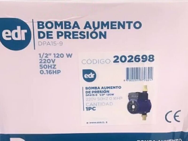 BOMBA AUMENTO PRESIÓN CHILE