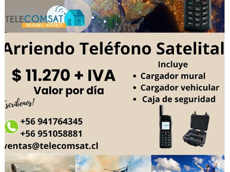 Equipo satelital empresarial Chile